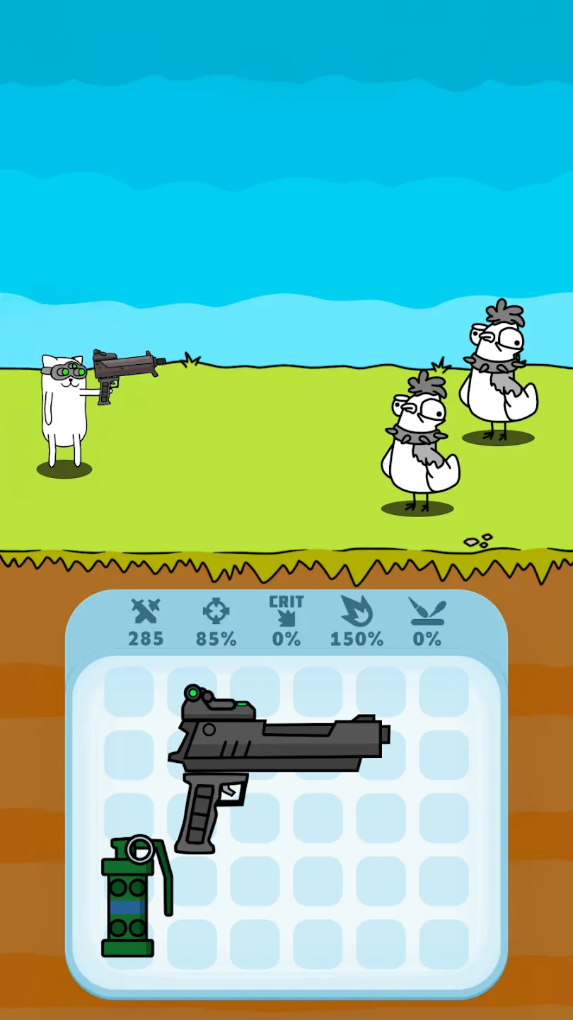 Gun Hero: Cat Survival Shooter v3.0.7 APK Мод (Меню, Высокий урон, здоровье и награды) Screenshot 3