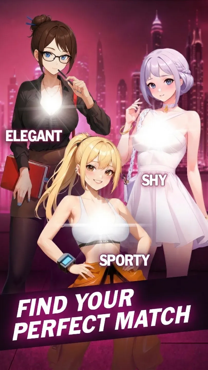 Anime Dating Sim: Love Stories v1.16.3 APK Мод (Много денег) Screenshot 2