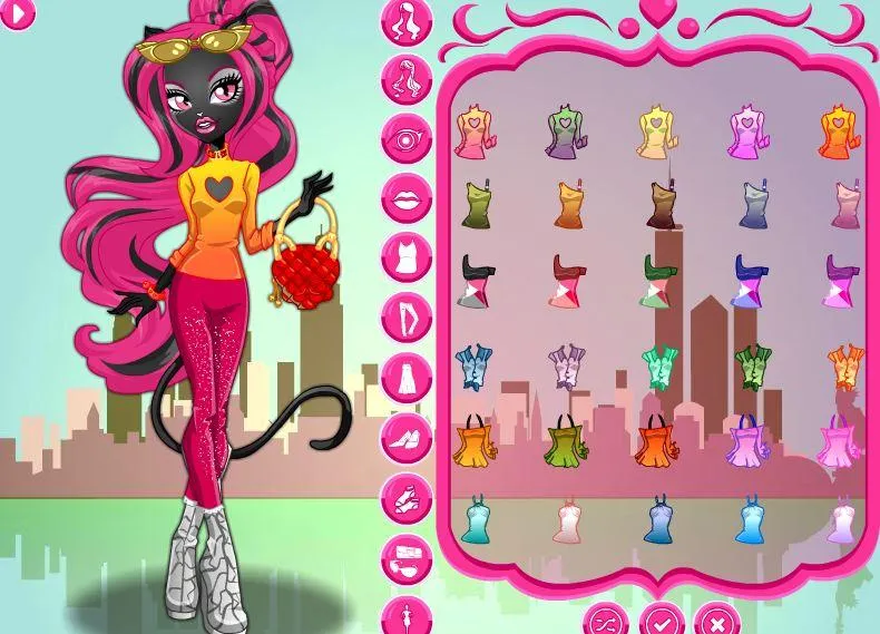 Monster Halloween Dolls Dress Up Girls Game Screenshot 4