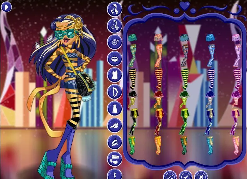 Monster Halloween Dolls Dress Up Girls Game Screenshot 5