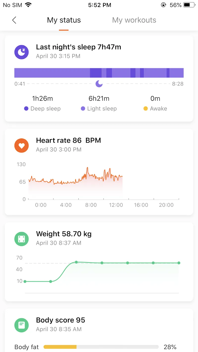 Mi Fit Screenshot 3 Mi Fit Screenshot 3
