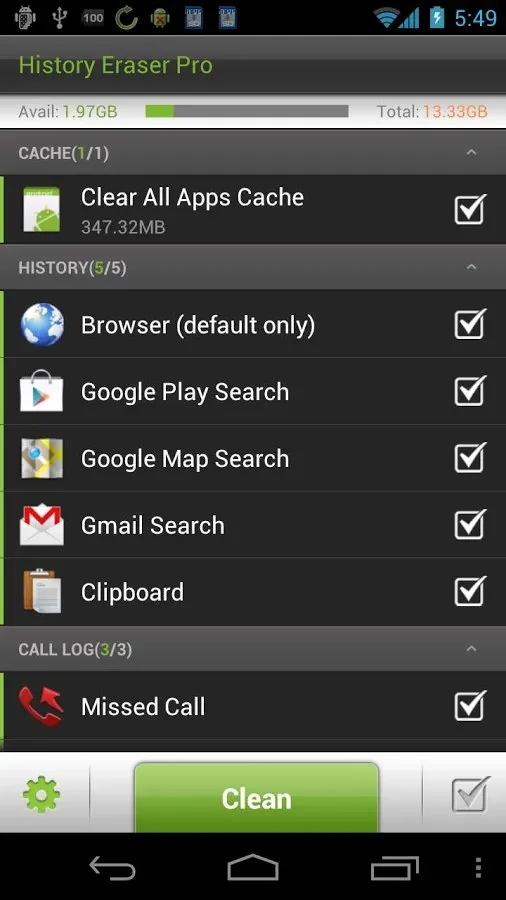 History Eraser Pro - Clean up Screenshot 1 History Eraser Pro - Clean up Screenshot 1