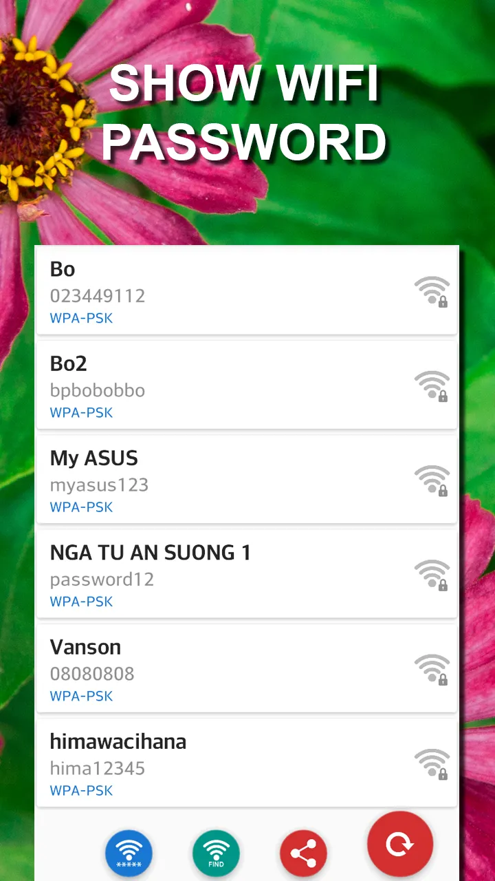 WiFi восстановление пароля Screenshot 1