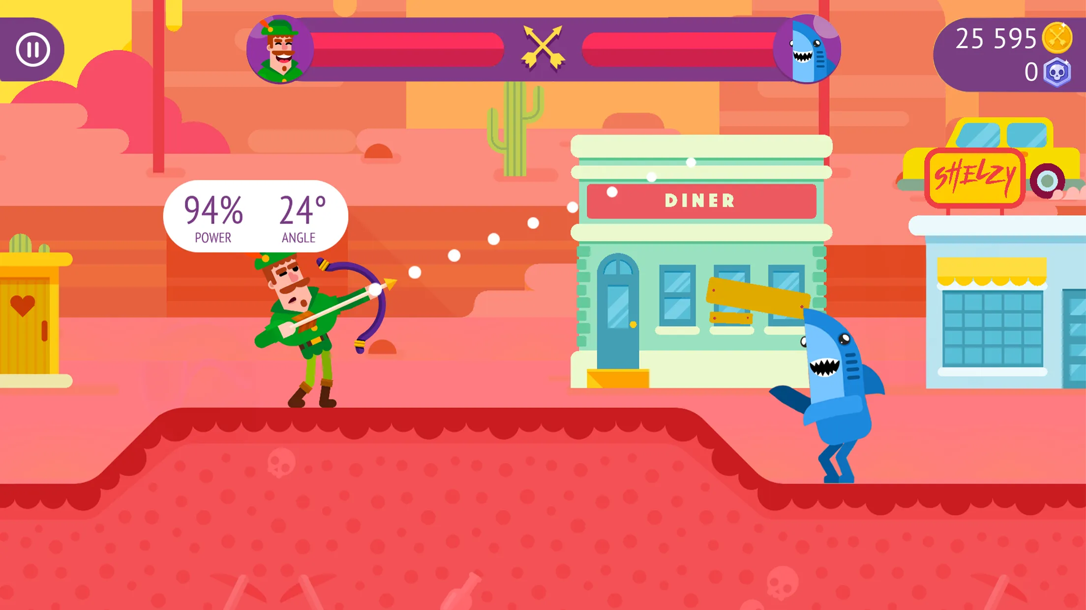 Bowmasters v11.2.0 APK Мод (Много денег) Screenshot 1