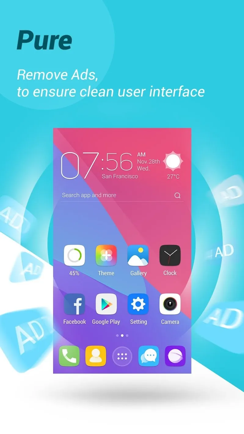 GO Launcher Prime (Remove Ads) FULL VIP [мод: всё открыто] Screenshot 1